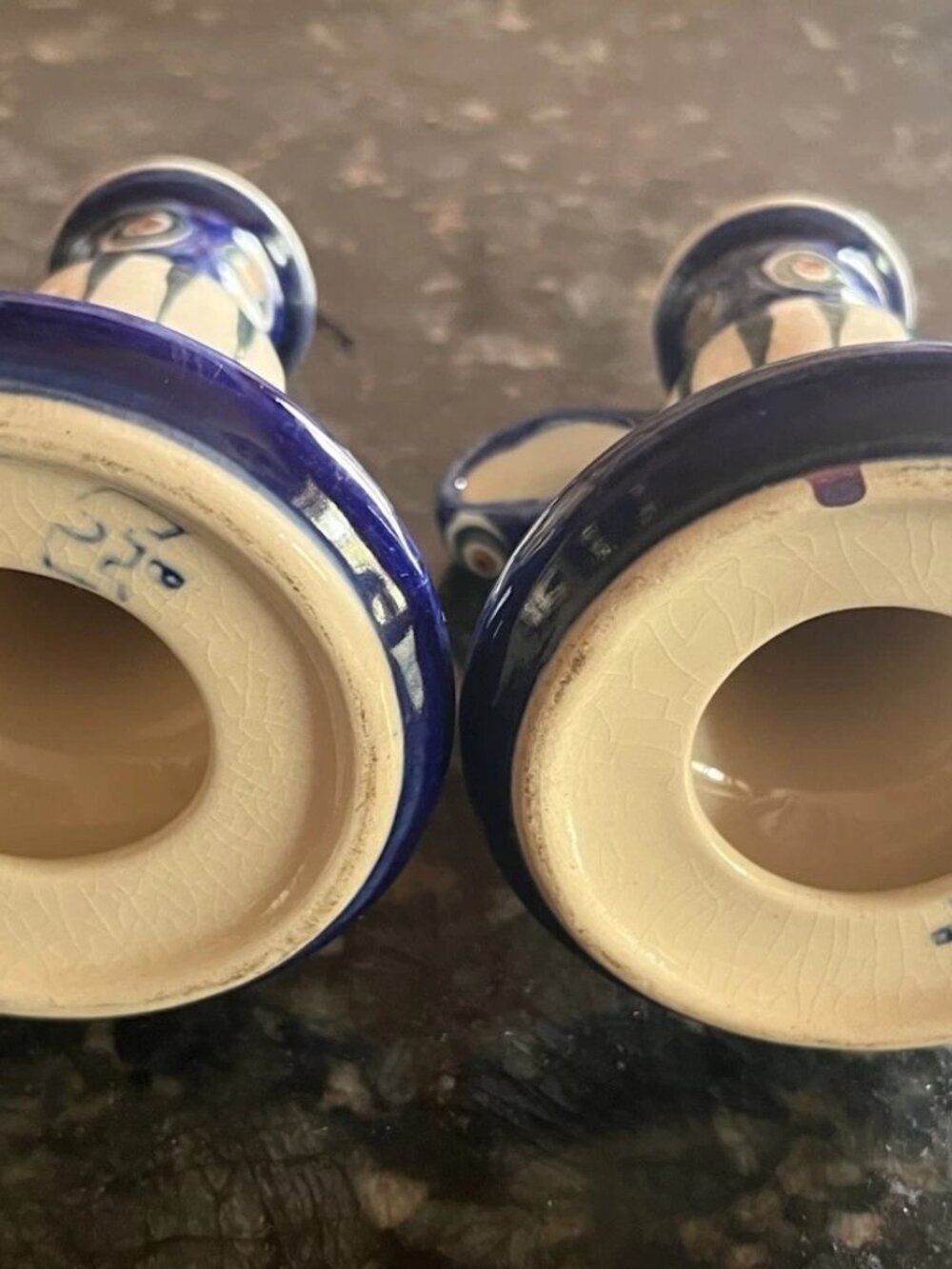 2x Polish Pottery Candlestick Holder Ceramika Artystyczna Boleslawiec - Picture 8 of 10